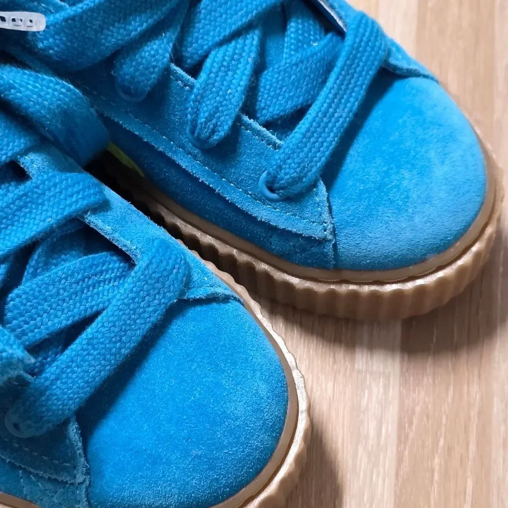🇬🇪🔸️NWOB Fenty x PUMA Turquoise Creeper Phatty Shoes Youth 5.5
